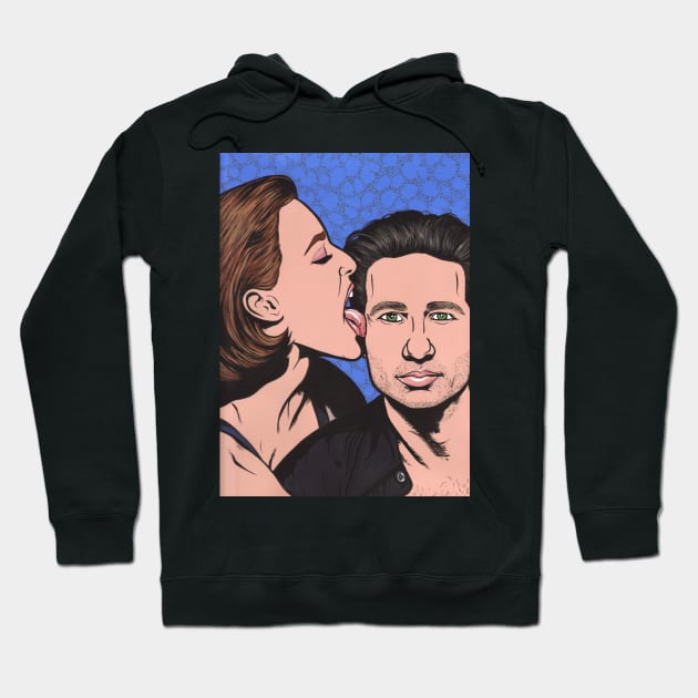 Scully and Mulder Hoodie by turddemon